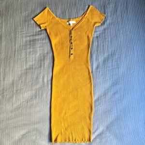 Love Tree Mustard Yellow Dress